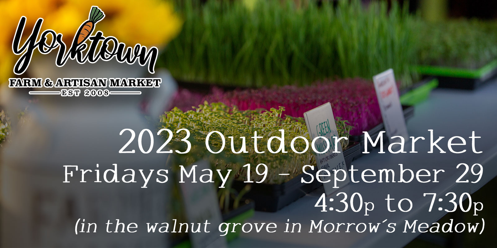 2023 YFM Outdoor Market Dates 